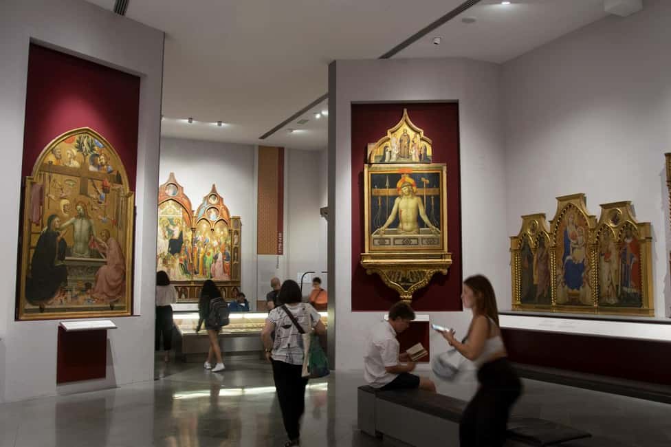 Accademia & Michelangelo's David Private Tour - Lorenzo Monaco with gold leaf and lapis lazuli