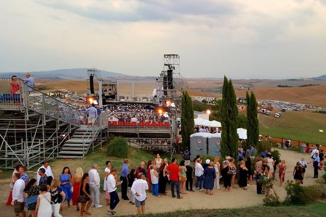 Andrea Bocelli concert LAJATICO Limousine Service from Florence - A 5:00 pm pickup that protects your concert time