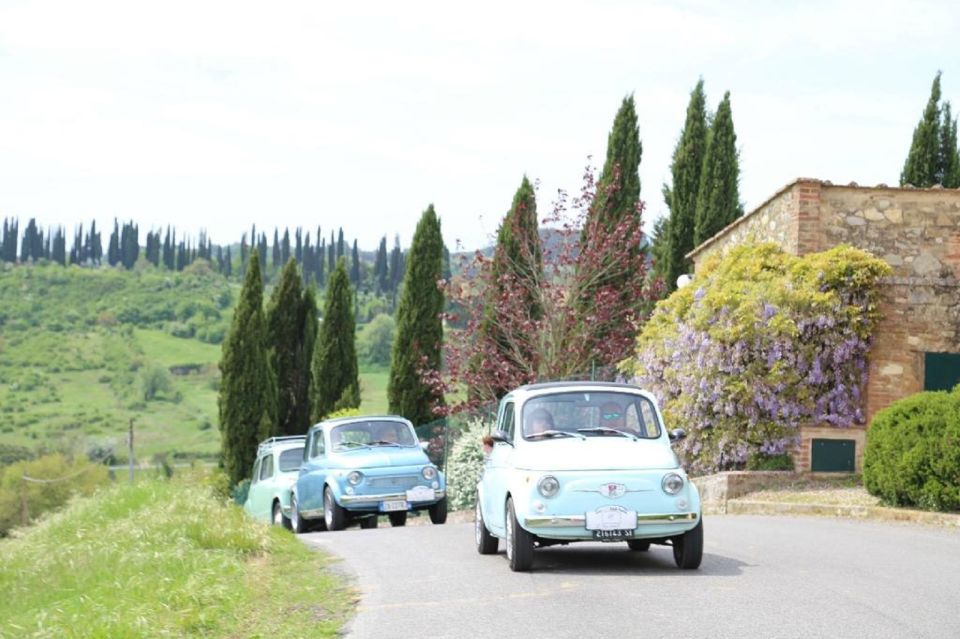 Chianti Countryside Full-Day Tour by Vintage Fiat 500 - Stop 1: start in Siena-area pickup, then roll into Chianti hills