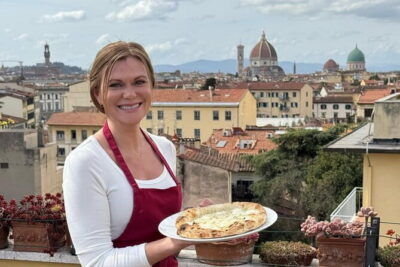 cooking class Pizza with a View of Florence Cathedral - The terrace setup: 360° skyline views and dinner in the same breath