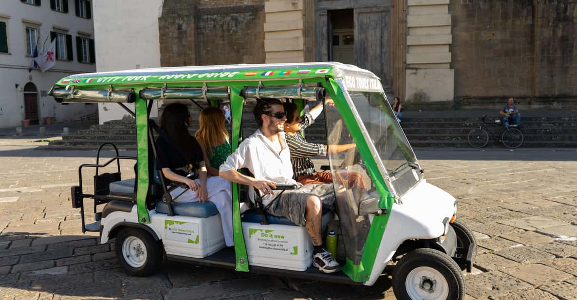 Florence: 60-Minute Eco-Friendly Golf Cart City Tour - Palazzo Pitti and Oltrarno views: the side with palace energy