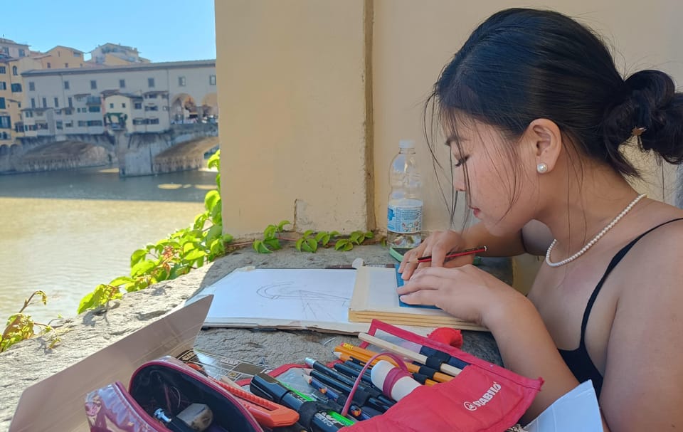 Florence: Architectural walk with urban sketching - Along the Vasari Corridor Line: Draw the Story of the Buildings