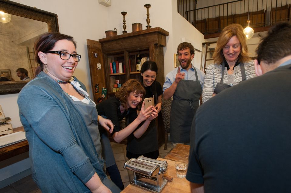 Florence: Authentic Pasta Making Class - Unlimited wine breaks: how the class stays relaxed