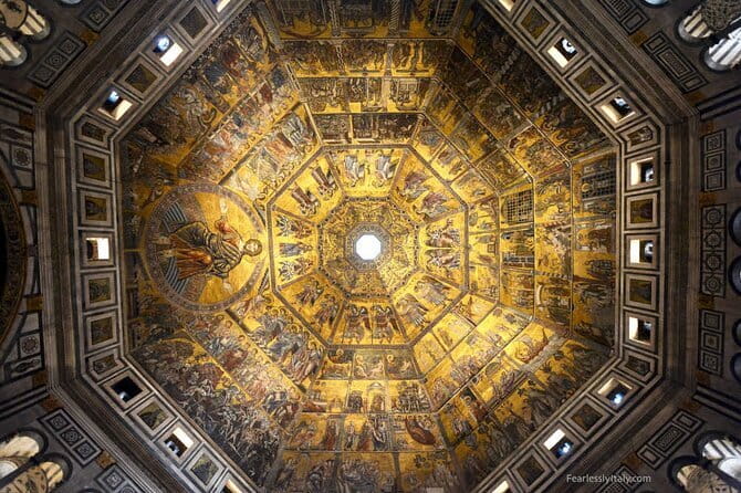 Florence Duomo Cathedral Guided Tour with Local Guide - Inside Santa Maria del Fiore: nave scale, stained glass, and dome frescoes