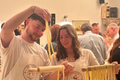Florence: Flambé Cheese Wheel Truffle Pasta Class & Tiramisù - The Dough and Tools: Why Top Flour Feels Like More Than a Marketing Line