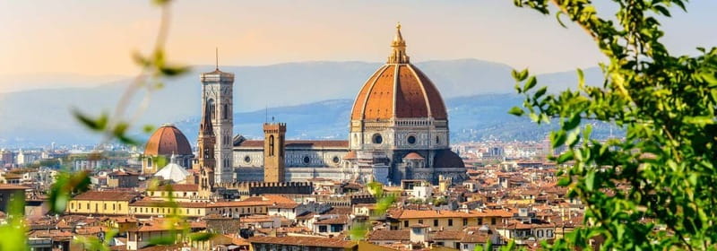 Florence Golf Cart Tour City Center & Piazzale Michelangelo - San Giovanni Square and Piazza della Repubblica: the classic center energy