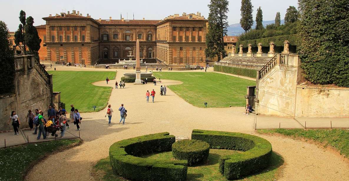 Florence: Pitti Palace and Boboli Gardens Walking Tour - Boboli Gardens: mazes, limestone caves, and Buontalenti’s engineering