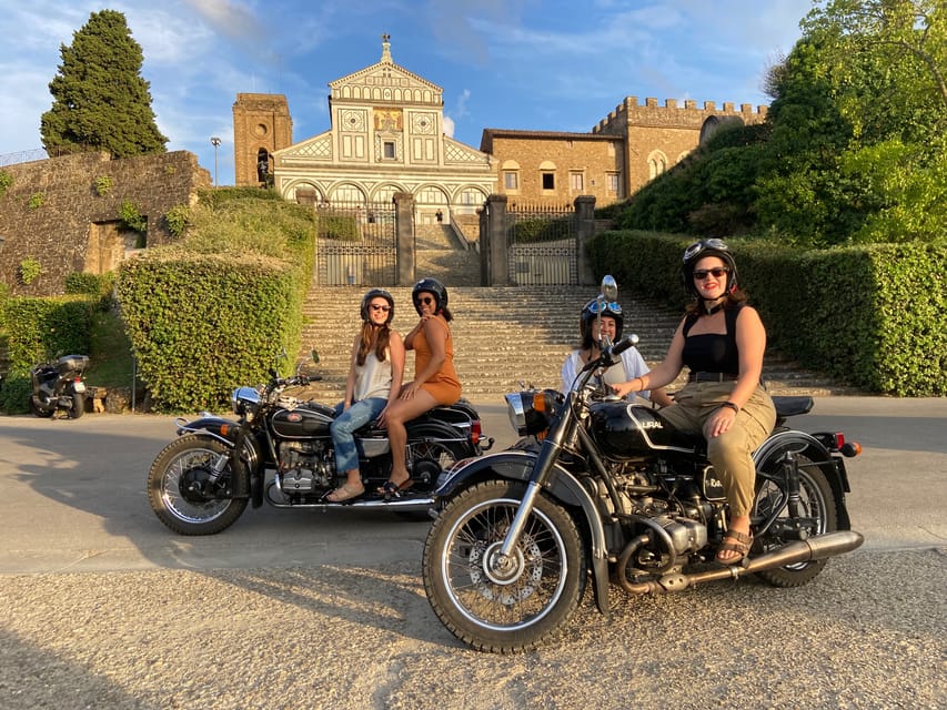 Florence Vintage Motorcycle Sidecar ride - Morning or Sunset - Oltrarno streets and the San Niccolò area: where the photos get better