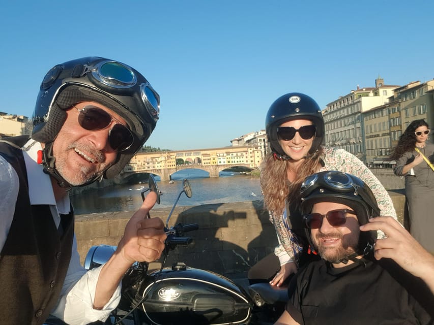 Florence Vintage Motorcycle Sidecar ride - Morning or Sunset - Optional winery: a short countryside ride plus a tasting