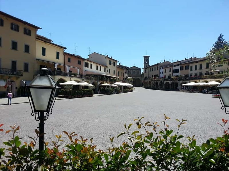 From Florence: Chianti Self-Guided Vespa Tour with Lunch - Greve in Chianti: triangular-square charm plus your included lunch