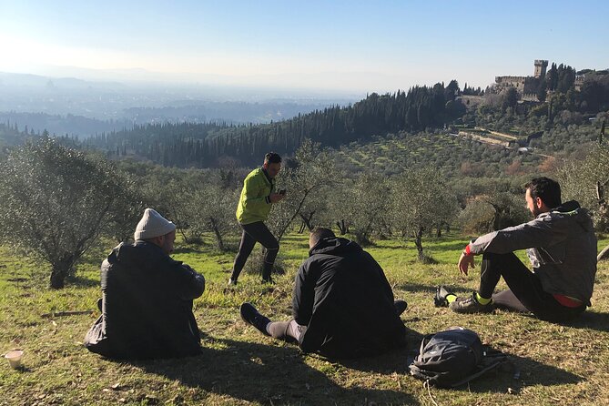 Hiking Florence Tuscany hills with lunch & wine - Fiesole: viewpoint calm plus Pietraserena stone trails