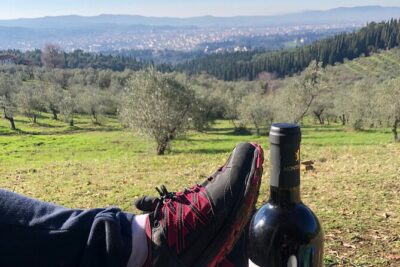 Hiking Florence Tuscany hills with lunch & wine - Starting point to first views: skyline moments before the main hike