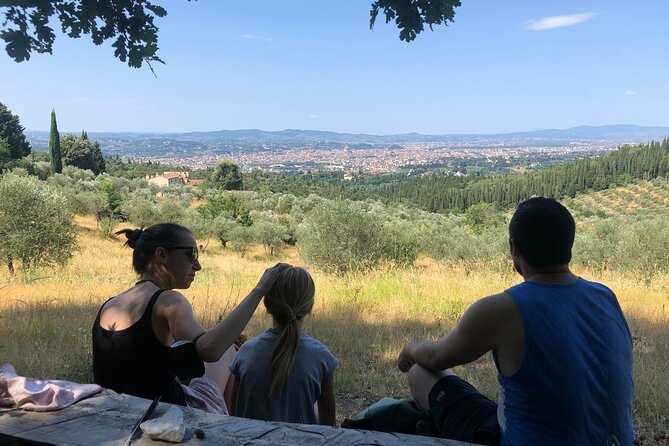 Hiking Florence Tuscany hills with lunch & wine - Lunch at Fattoria di Maiano: farm-table food with wine