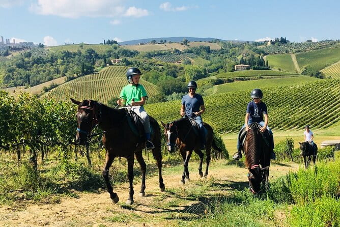 Horseback Riding with Wine Tour from Florence - First stop: horseback riding just outside San Gimignano