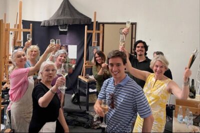 Oil Painting Class in Florence - The instructor setup at The Florence Studio (and why it matters)