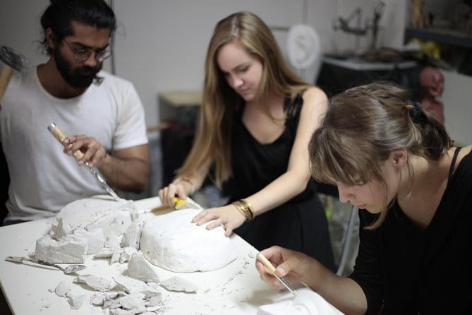 Sculpt like Michelangelo - What You’ll Make: Plaster Lost-Form Copy of David Detail