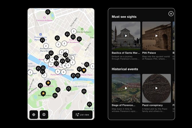 Self Guided Tours Florence With 100 Captivating Audio Stories - A smartphone audio walk with 100+ stories (no downloads)