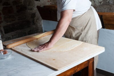 Small Group Pasta Making Class Wine Tasting in a Tuscan Castle - The pasta class: tagliatelle and tagliolini in the castle kitchen