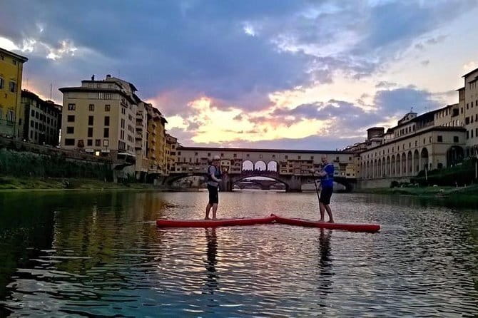 SUP at Ponte Vecchio with a Floating Drink - Florence Paddleboarding - Florence From the Arno: Why This SUP Experience Works