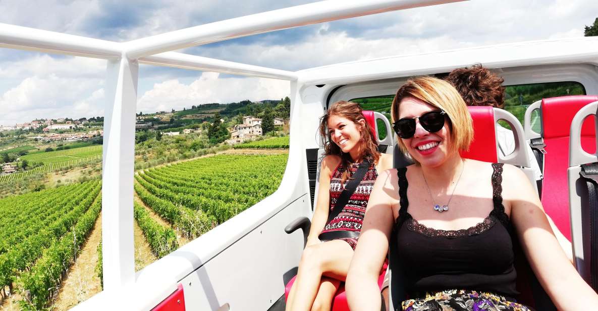 Wine Tour in Open Top Van - The Chianti hills winery lunch that turns the day into a meal
